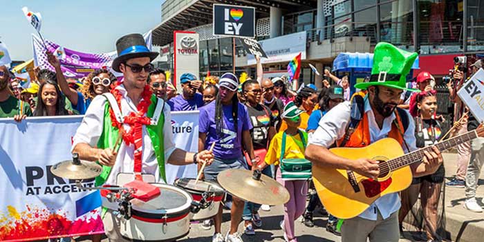 Gay pride festival photo booth rental. Community event