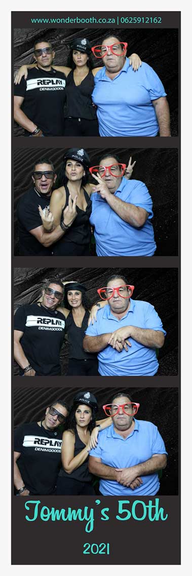 Photobooth-Strip-5 Greenscreen photo booth strip at Tommy's 50th
